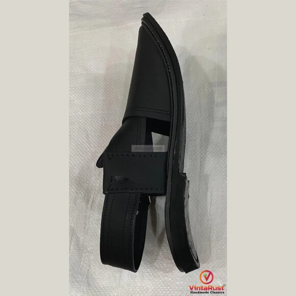 Luxury Genuine Leather Peshawari Sandals: Handmade Ethnic Shoes for Men main image 4
